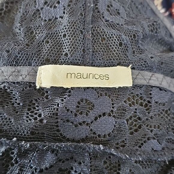 Maurices Floral Lace Bralette - Blue and Pink Size XSmall - Picture 3 of 3